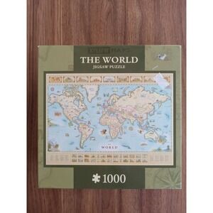 Xplorer Maps THE WORLD Jigsaw Puzzle, 1000 pcs. #71795 NEW SEALED